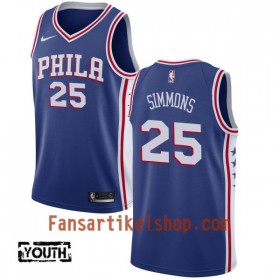 NBA Philadelphia 76ers Trikot Ben Simmons 25 Nike 2017-18 Blau Swingman - Kinder